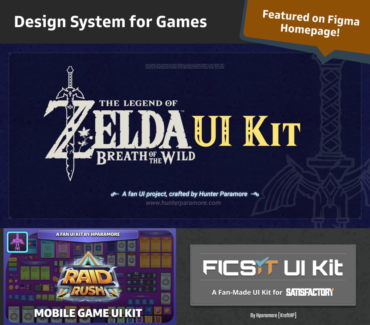 Game UI kits in Figma