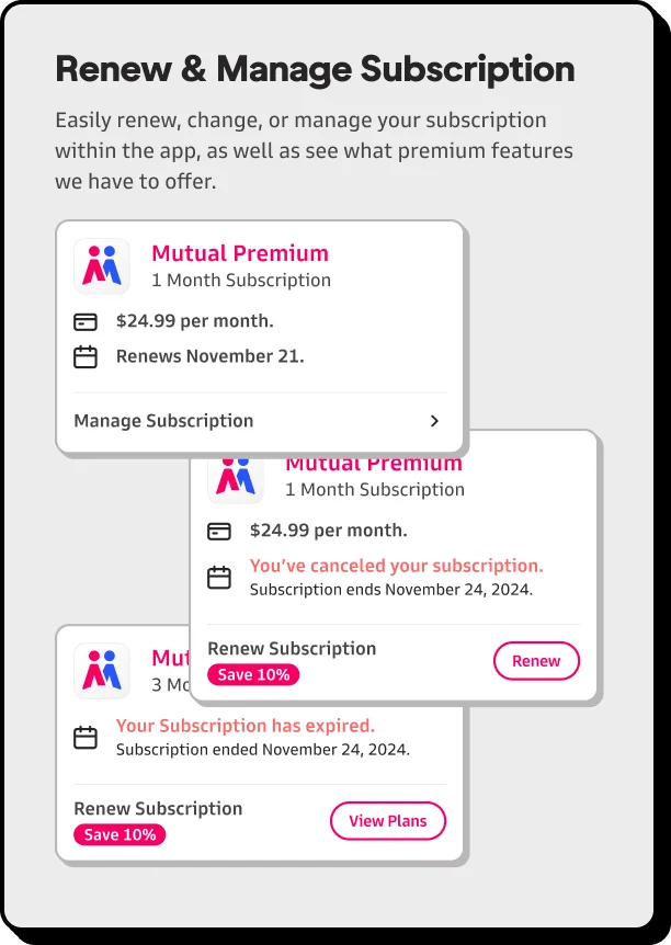 Manage Subscription