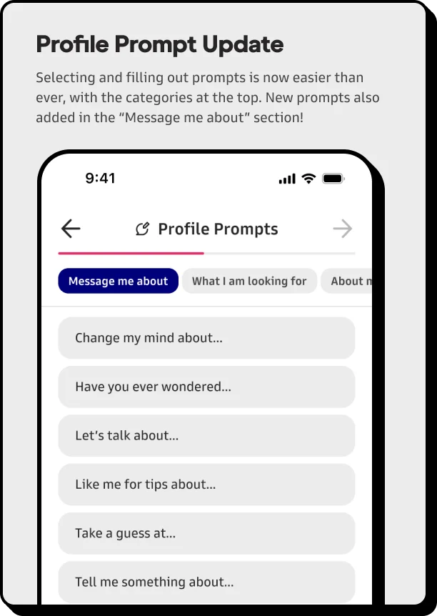 Profile Prompt Update
