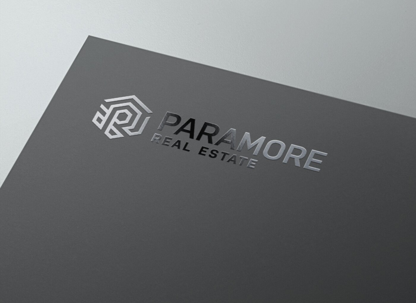 Spot UV logo on a business card